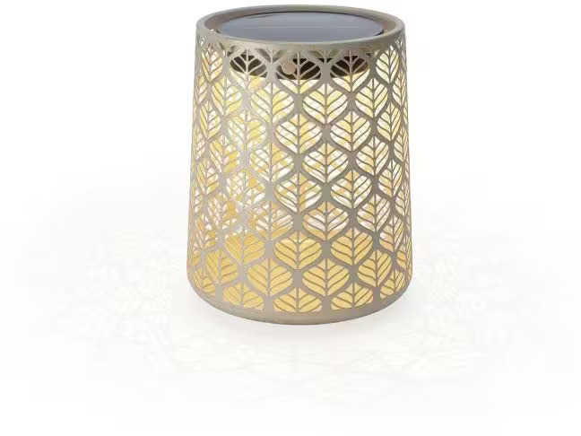 STT Windlicht Solar Antic Mini M Grafic Hellbeige