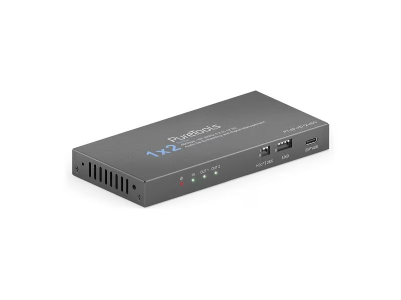 PureTools Splitter PT-SP-HD12-48G 1 x 2 HDMI 2.1 - 48Gbps - 8K