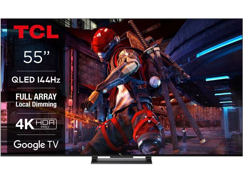 TCL TV 55T8A 55, 3840 x 2160 (Ultra HD 4K), QLED