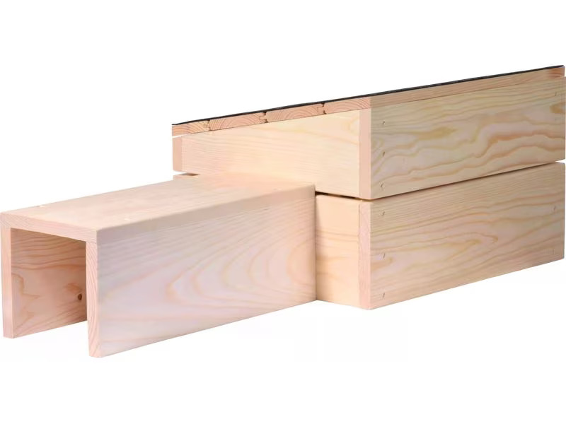 dobar Igelhaus mit Eingang, 74.5 x 29 x 24 cm, Schwarz