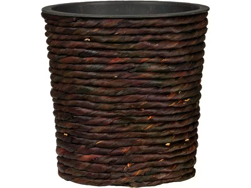 scheurich Pflanzengefäss mit Plastikeinsatz 34 x 31 cm,  Braun