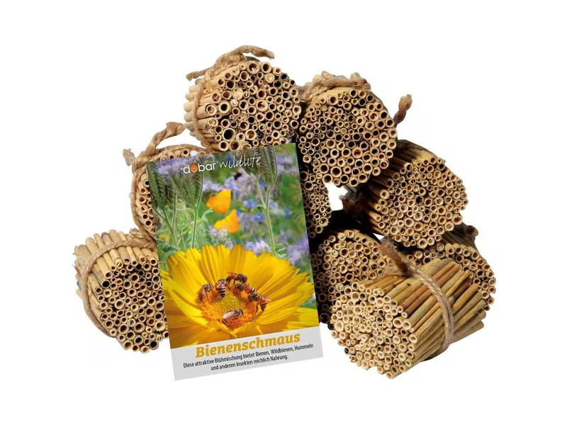 dobar green label Schilfrohrhalme-Set, 1000 Stück, 9 cm