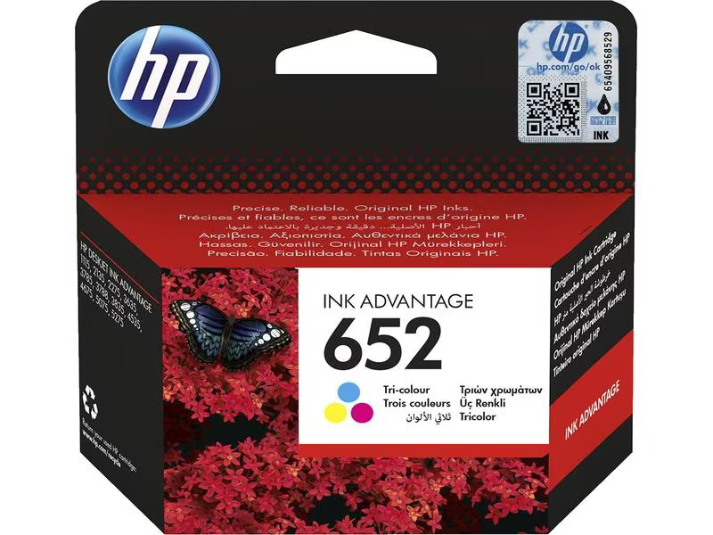 HP Tinte Nr. 652 (F6V24AE) Cyan/Magenta/Yellow