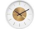 NeXtime Wanduhr Retro II Ø 25 cm, Gold/Weiss