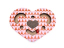 Beeztees Karton Kratzbox Love, 40 x 30 x 5 cm