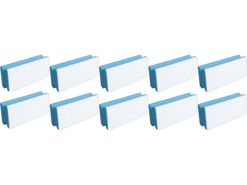 Edi Baur Schwamm Basic 10 Stück, Blau/Weiss