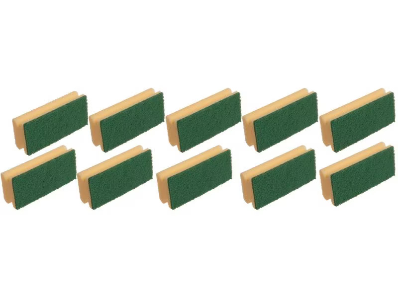 Edi Baur Schwamm Basic 10 Stück, Gelb/Grün