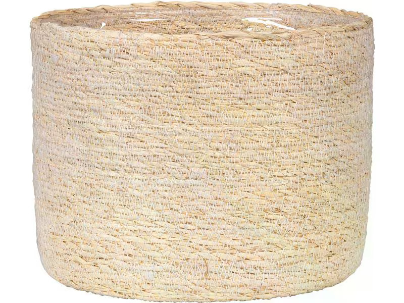 scheurich Pflanzengefäss mit Folie 15 x 13 cm,  Weiss