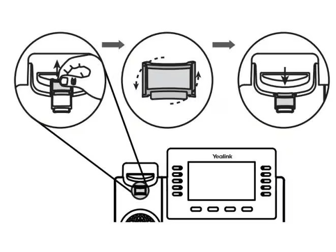Yealink Hörerhalterung WMC-T5x zu allen T5x und MP5x Telefone