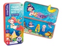 mierEdu Kinderspiel Reise-Magnetspielbox – Meerjungfrau