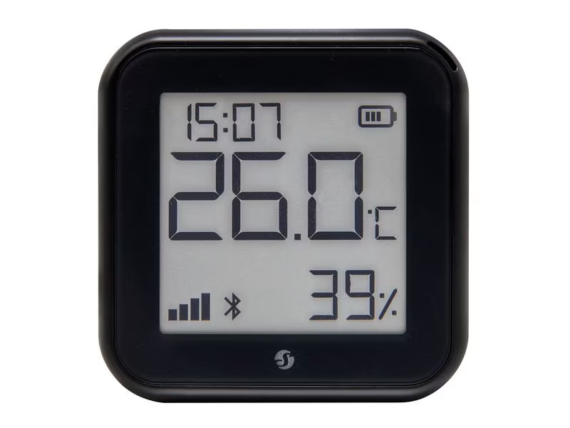 Shelly WLAN-Luftfeuchte- und Temperatursensor H&amp;T Gen3, Schwarz
