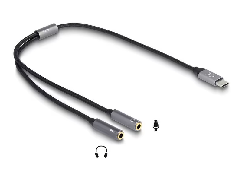 Delock Headset DAC 24 Bit / 96 kHz USB-C - 3.5 mm Klinke