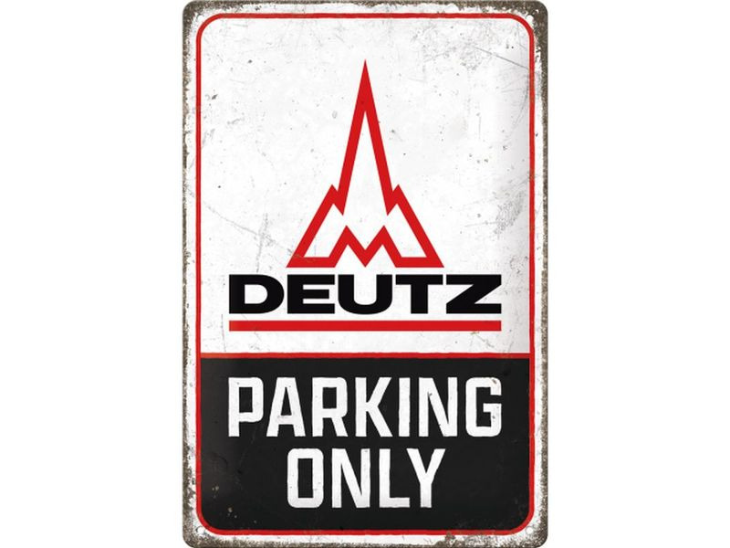 Nostalgic Art Schild Deutz – Parking Only 20 x 30 cm, Metall