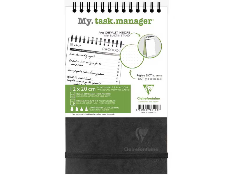 Clairefontaine Taschenplaner AgeBag Schwarz