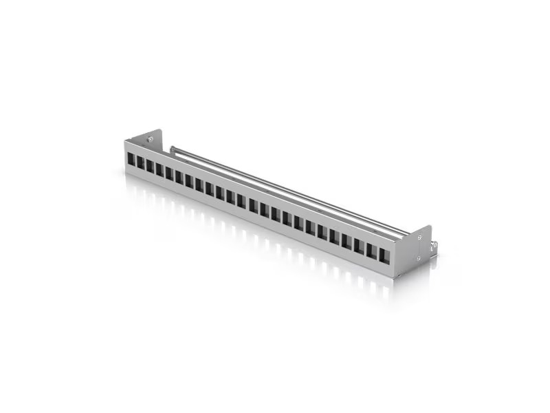 Ubiquiti 24-Port Blank Keystone Patch Panel 1HE 19, Grau