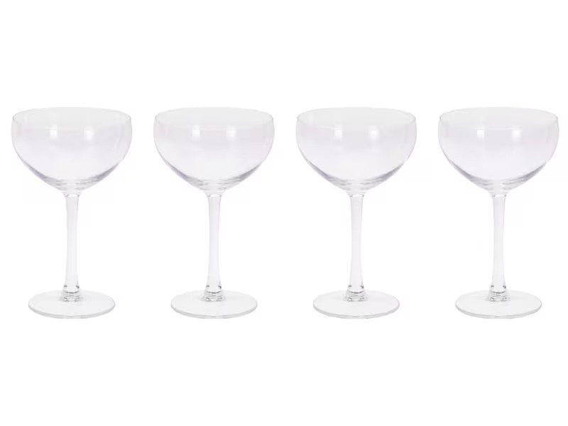 FURBER Cocktailglas 240 ml, 4 Stück, Transparent