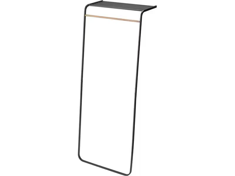 Yamazaki Garderobenständer Tower 160 cm, Schwarz