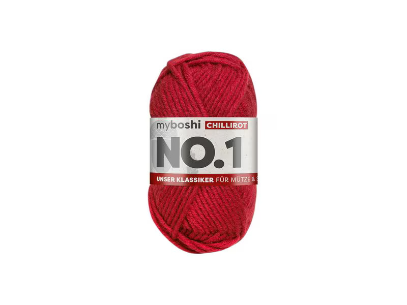 myBoshi Wolle Nr.1 Chillirot 50 g, 55 m