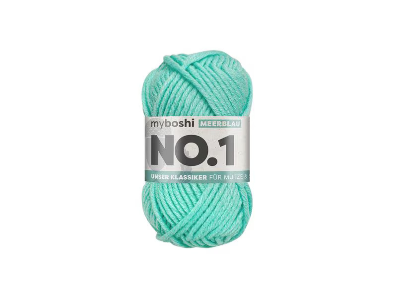 myBoshi Wolle Nr.1 Meerblau 50 g, 55 m