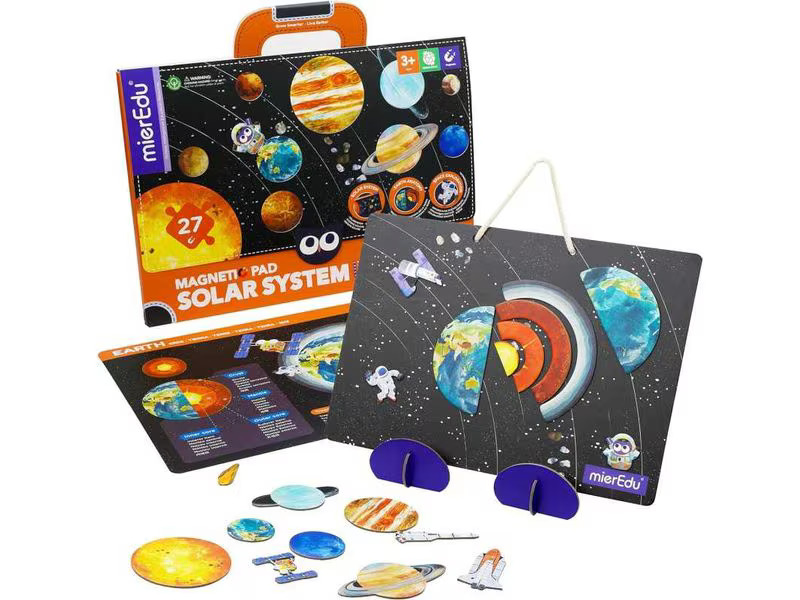 mierEdu Kinderspiel Magnet Pad – Sonnensystem