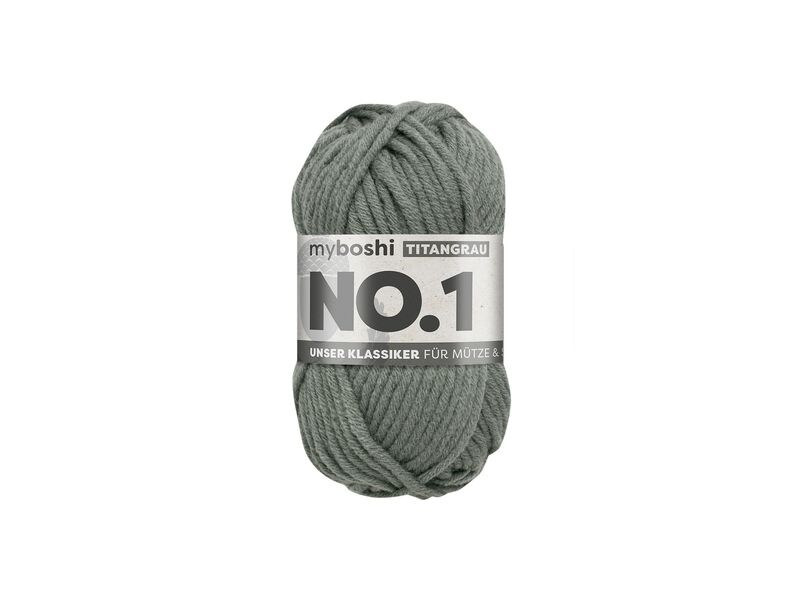 myBoshi Wolle Nr.1 Titangrau 50 g, 55 m