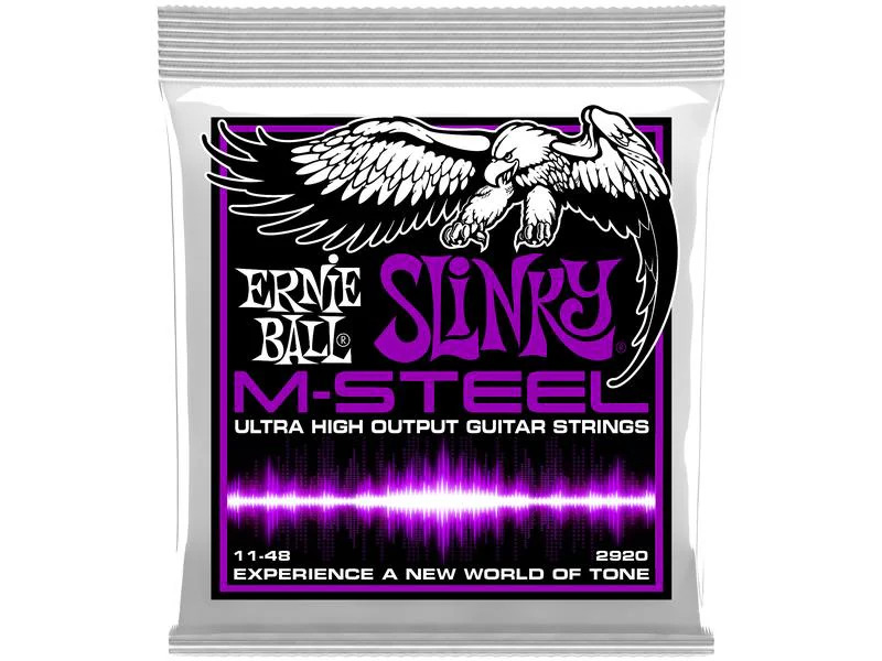 Ernie Ball Gitarrensaiten 2920 Slinky M-Steel – Power 11-48