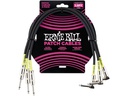 Ernie Ball Patch-Kabel 6076 3er Pack – 0.46 m, Schwarz