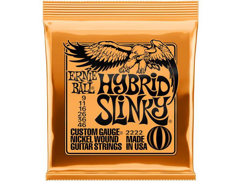 Ernie Ball Gitarrensaiten 2222 Slinky Nickel – Hybrid 09-46