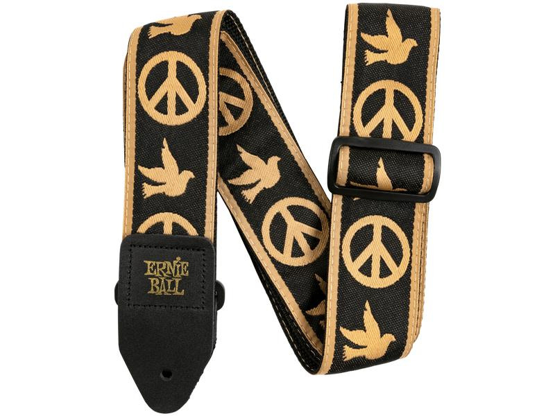 Ernie Ball Gitarrengurt Jacquard Peace Love Dove
