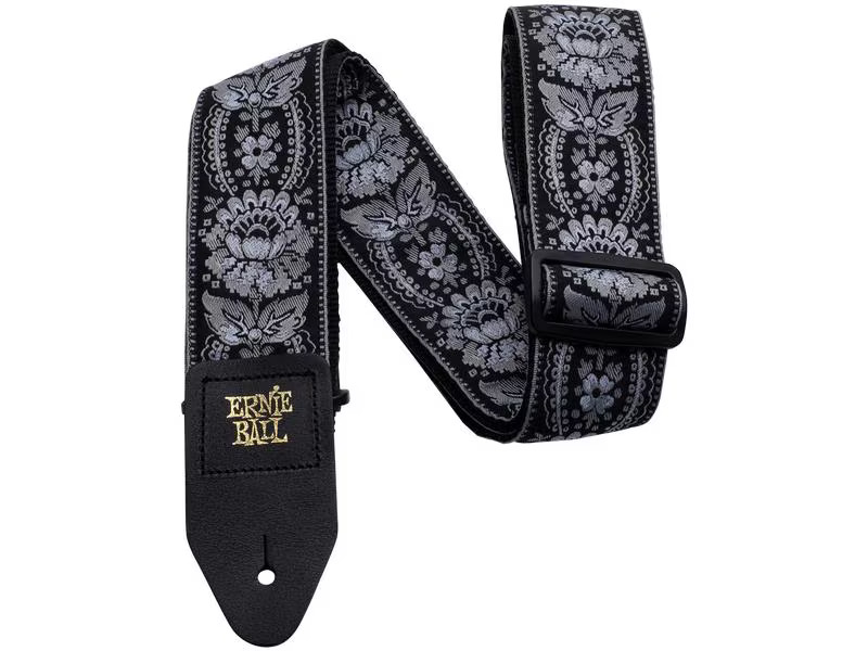 Ernie Ball Gitarrengurt Jacquard Silver Orleans