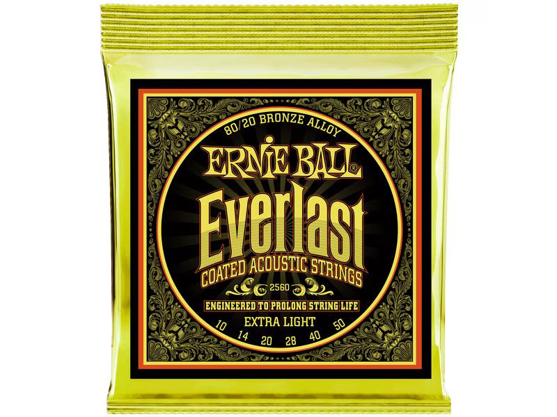 Ernie Ball Gitarrensaiten 2560 Everlast CB 80/20 – Extra Light 10-50