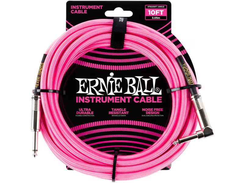 Ernie Ball Instrumentenkabel 6078 – 3.05 m, Neonpink
