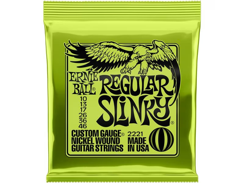 Ernie Ball Gitarrensaiten 2221 Slinky Nickel – Regular 10-46