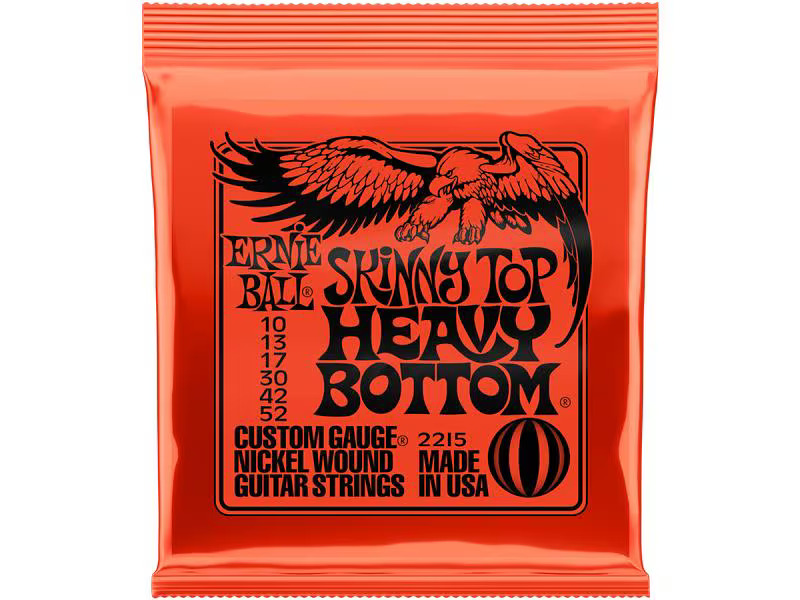 Ernie Ball Gitarrensaiten 2215 Nickel Wound – Skinny Top 10-52