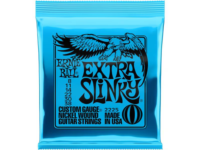 Ernie Ball Gitarrensaiten 2225 Slinky Nickel – Extra 08-38