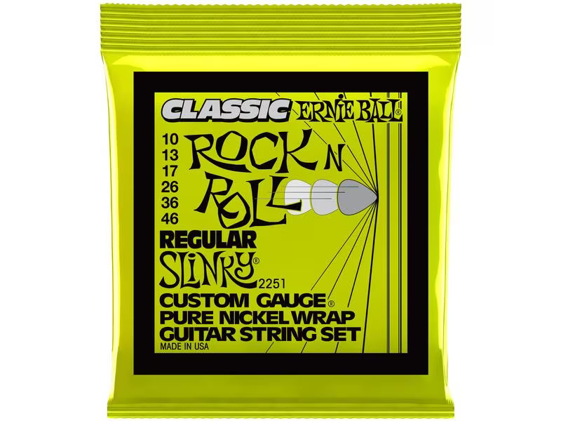 Ernie Ball Gitarrensaiten 2251 Slinky Rock'N'Roll – Regular 10-46