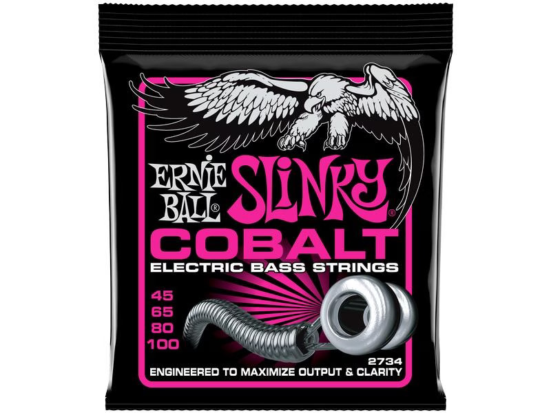 Ernie Ball Basssaiten 2734 Slinky Cobalt – Super 45-100