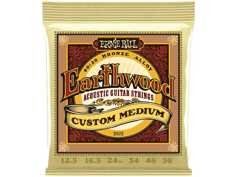 Ernie Ball Gitarrensaiten 2005 Earthwood Bronze – Custom Medium 12.5-56