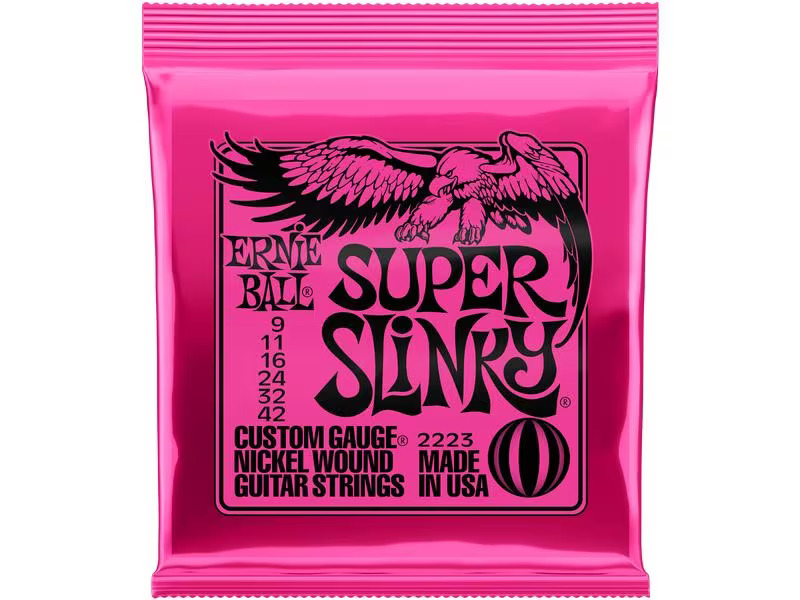 Ernie Ball Gitarrensaiten 2223 Slinky Nickel – Super 09-42