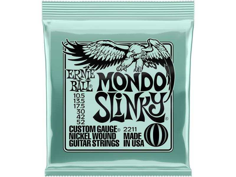 Ernie Ball Gitarrensaiten 2211 Slinky Nickel – Mondo 10.5 - 52