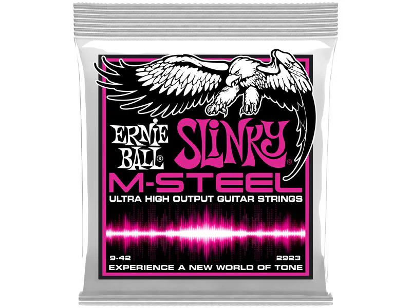 Ernie Ball Gitarrensaiten 2923 Slinky M-Steel – Super 09-42