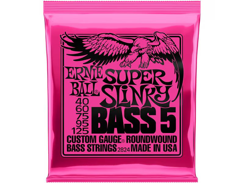 Ernie Ball Basssaiten 2824 Slinky Bass 5 – Super, 40-125