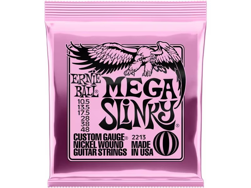 Ernie Ball Gitarrensaiten 2213 Slinky Nickel – Mega 10.5 - 48