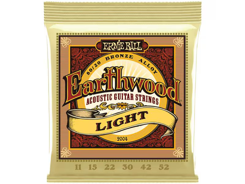 Ernie Ball Gitarrensaiten 2004 Earthwood Bronze – Light 11-52