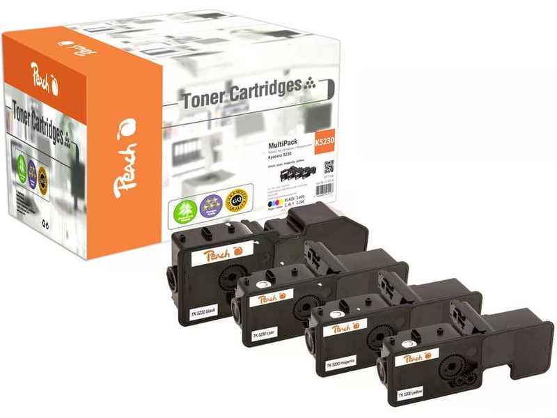 Peach Tonerset Kyocera TK-5230 Multipack BK/C/M/Y