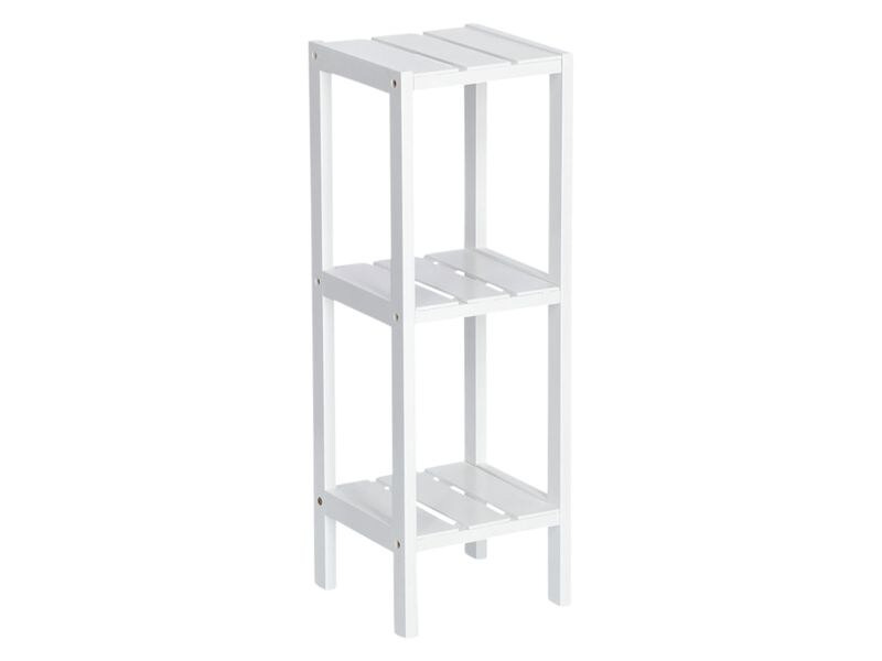 Zeller Present Regal 3 Etagen 22 x 22 x 65 cm, Weiss