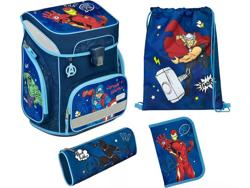 Scooli Schulthek-Set Avengers 5-teilig