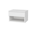 Woody Fashion Nachttisch Jamot 44.6 x 29 x 31.9 cm, Weiss