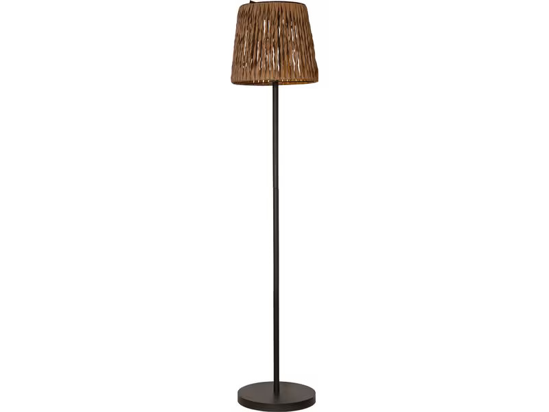 Star Trading Stehleuchte Solar Cesta, 127 cm, Braun/Schwarz