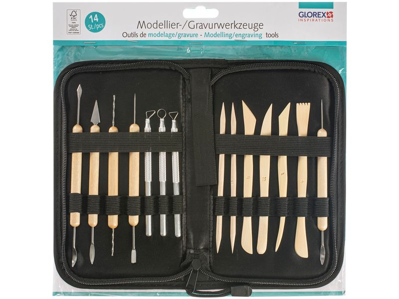 Glorex Modellierwerkzeug 14-teilig